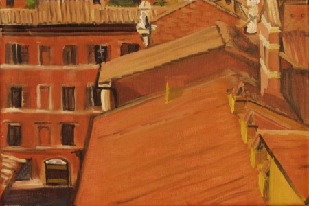 Cafe Peru 20x30cm olaj vászon